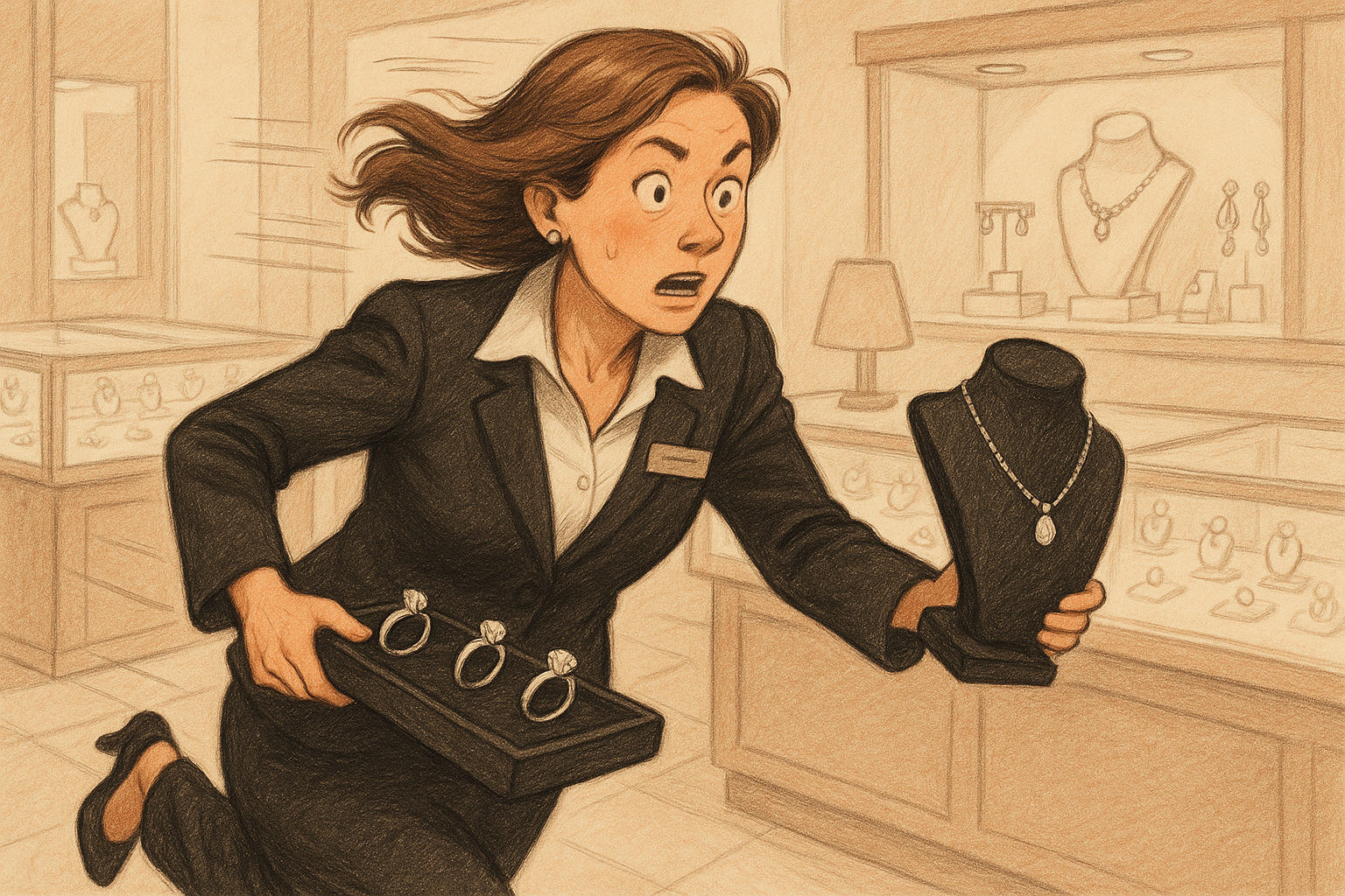 retail jeweler in a rush
